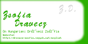 zsofia dravecz business card